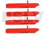 LXT1251-SP   Lynx Main Blade 125 mm Bullet Pro Orange 2 sets Trex150  